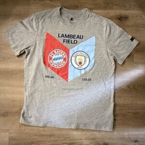Starter Lambeau Field T-Shirt Bayern Munich vs Manchester City 2022 Size Large